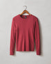 Women's Stretch Rib Crew Long Sleeve Tee - Tibetan Red